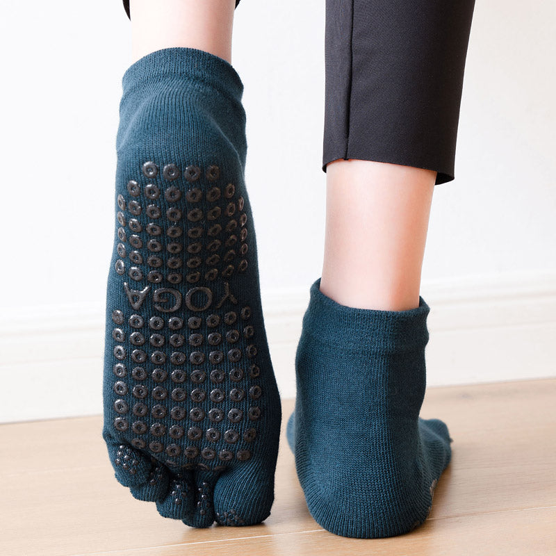 【Yoga Socks】G2墨绿-女士五指瑜伽普拉提运动袜