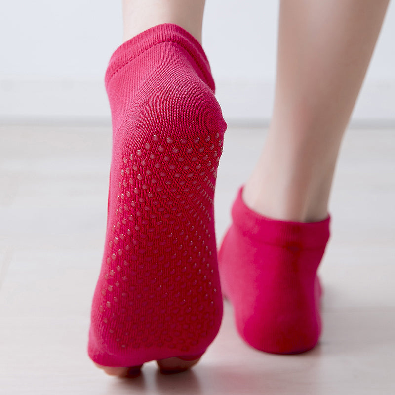 【Yoga Socks】J1玫红-女士二指瑜伽普拉提运动袜