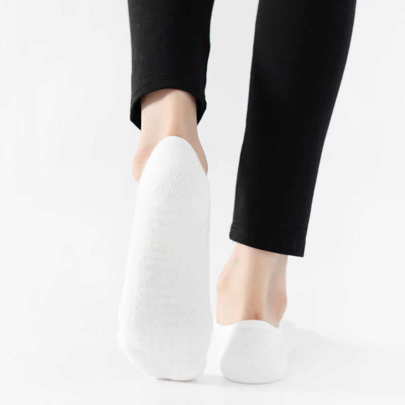 【Yoga Socks】Q2白色-女士毛圈圆头瑜伽普拉提运动袜