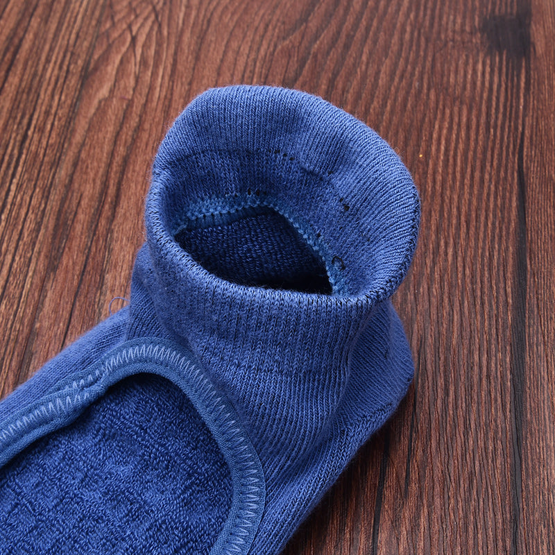 【Yoga Socks】A4深蓝-女士毛圈圆头瑜伽普拉提运动袜
