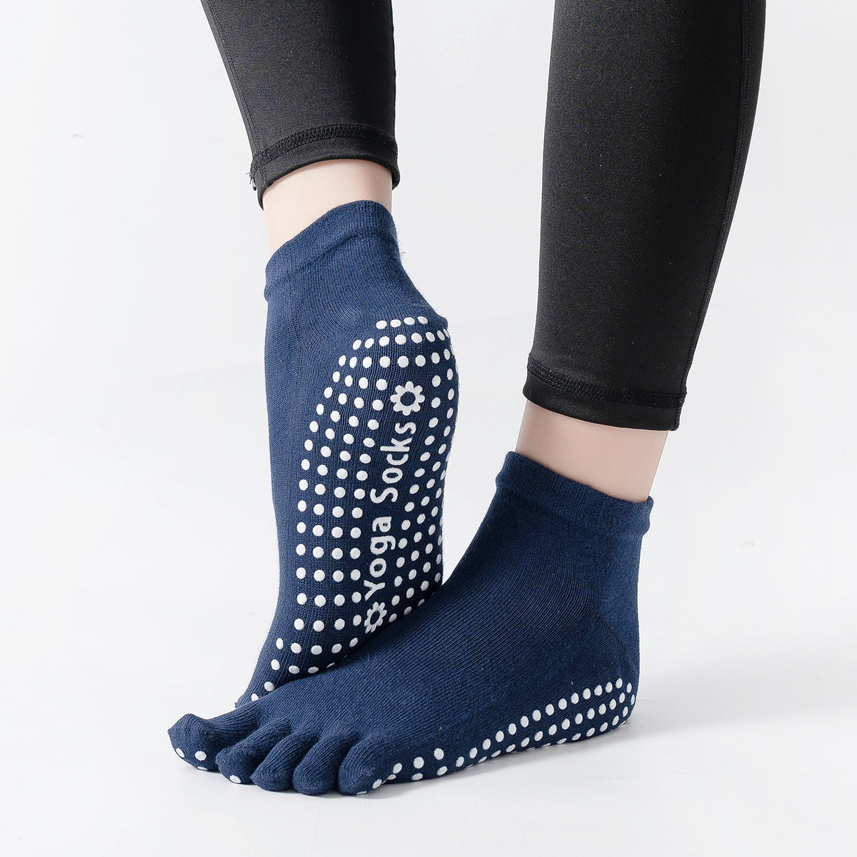 【Yoga Socks】G6藏青-女士五指瑜伽普拉提运动袜