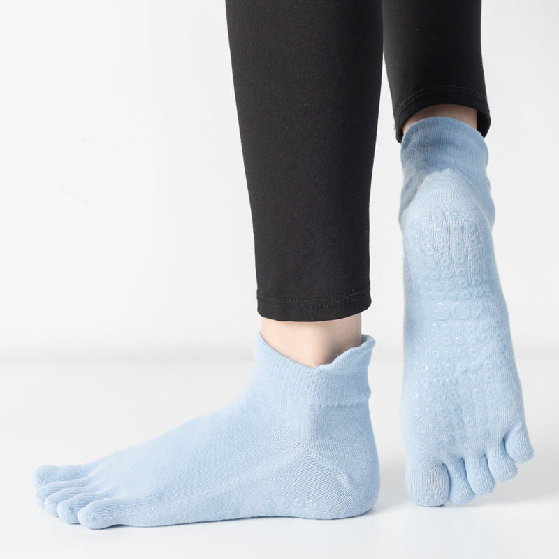 【Yoga Socks】G3浅蓝-女士五指瑜伽普拉提运动袜