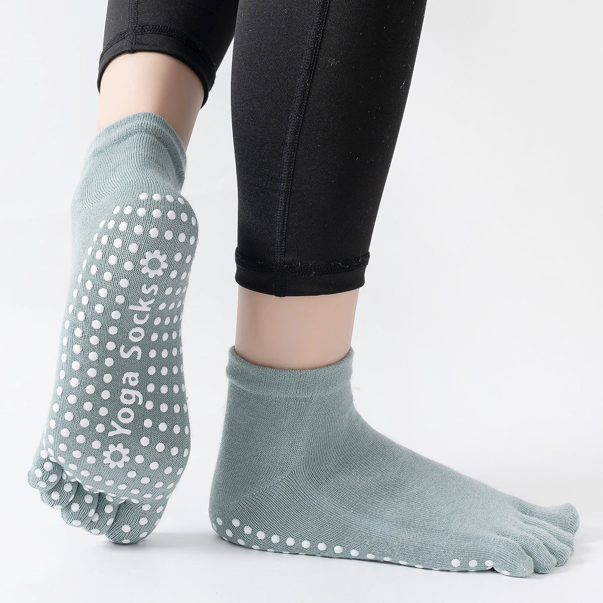 【Yoga Socks】G6孔雀绿-女士五指瑜伽普拉提运动袜