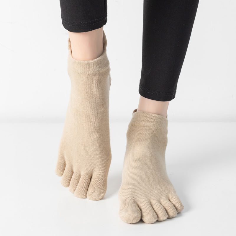 【Yoga Socks】G3米色-女士五指瑜伽普拉提运动袜