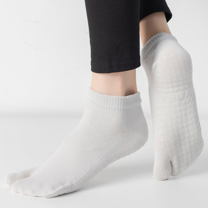 【Yoga Socks】X2浅灰-女士二指瑜伽普拉提运动袜