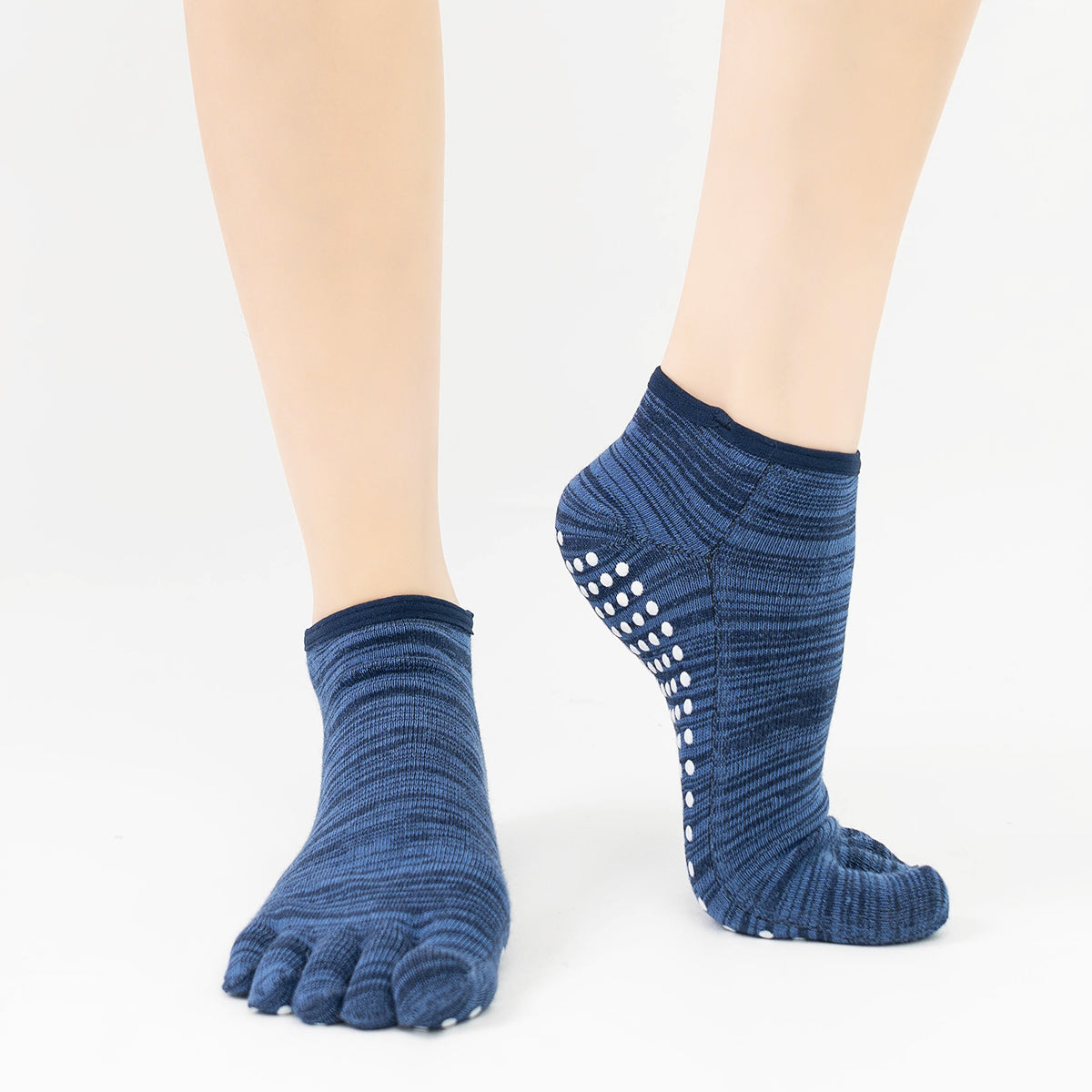 【Yoga Socks】G7青蓝-女士段色五指瑜伽普拉提运动袜