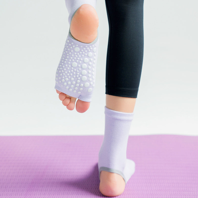 【Yoga Socks】J6浅紫-女士长筒二指瑜伽普拉提运动袜