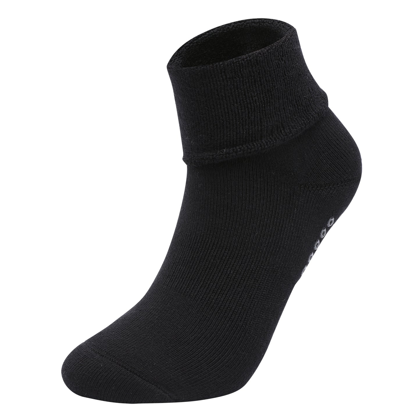 【Yoga Socks】D11黑色-女士长筒毛圈圆头瑜伽普拉提运动袜