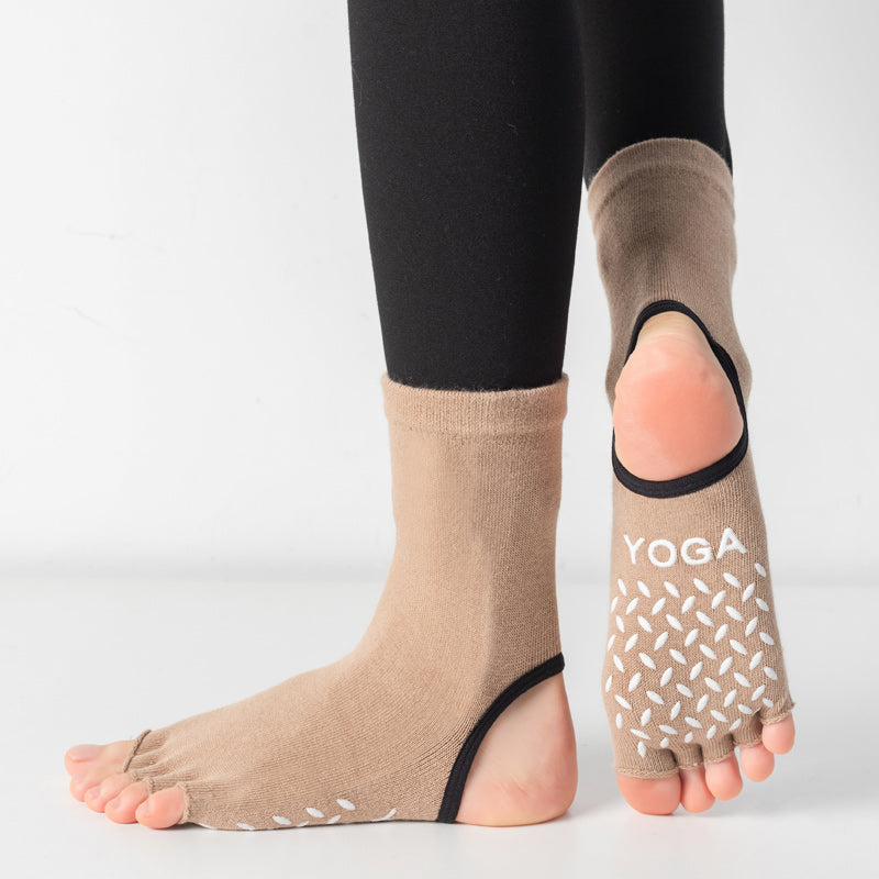 TAZK Women's Half Toe Sports Socks F1 Multicolor