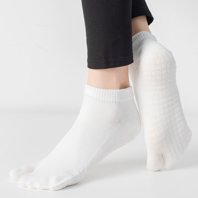 【Yoga Socks】X2白色-女士二指瑜伽普拉提运动袜