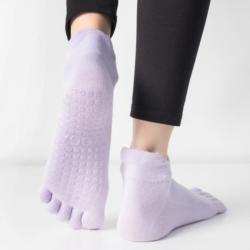 【Yoga Socks】G3浅紫-女士五指瑜伽普拉提运动袜