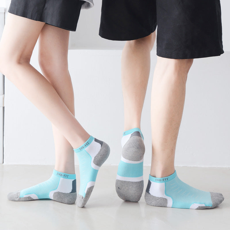 【Athletic Socks】B1绿色-男女通用毛圈短筒休闲健身运动袜