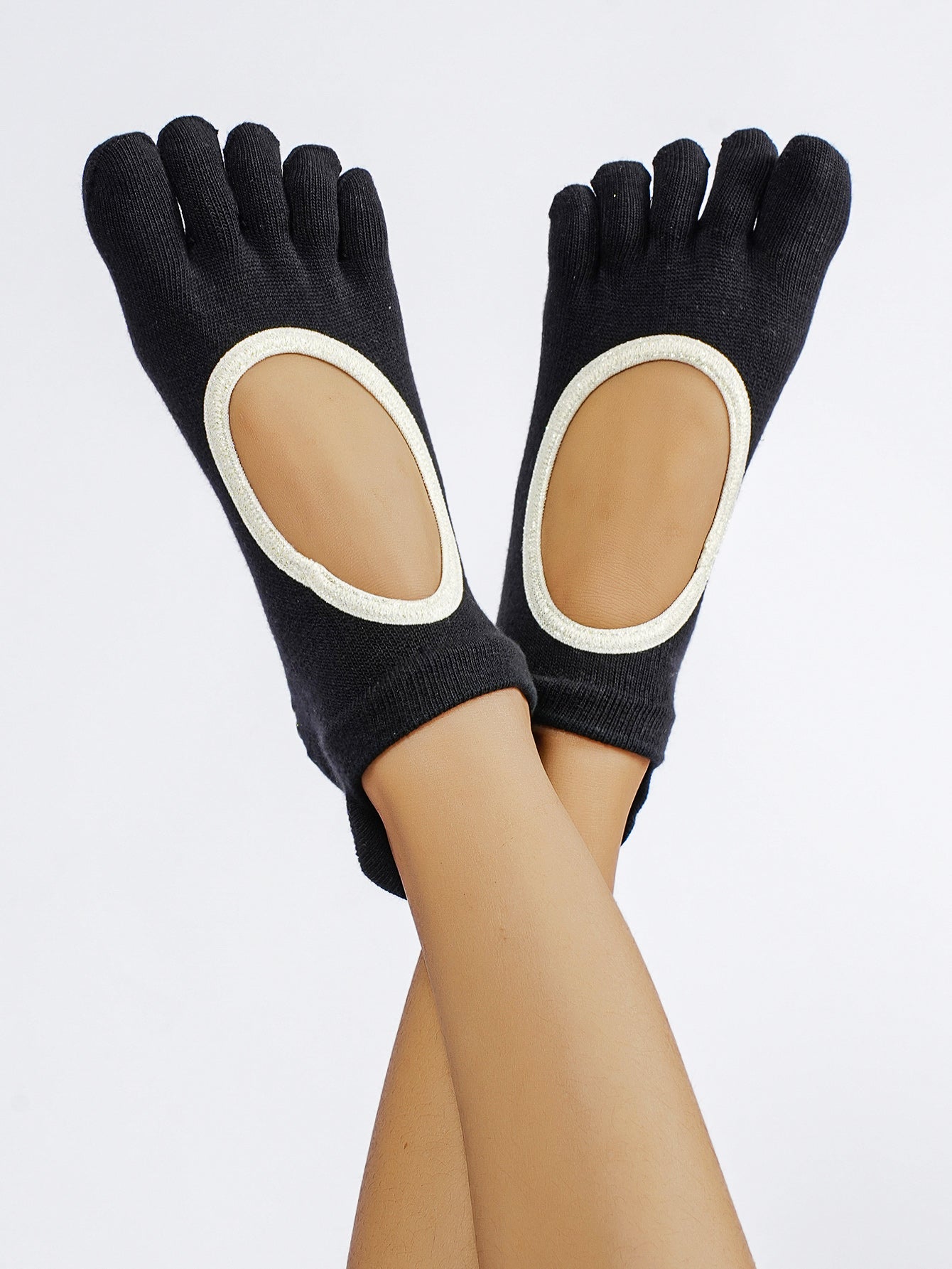 【Yoga Socks】V3黑金-女士五指瑜伽普拉提运动袜
