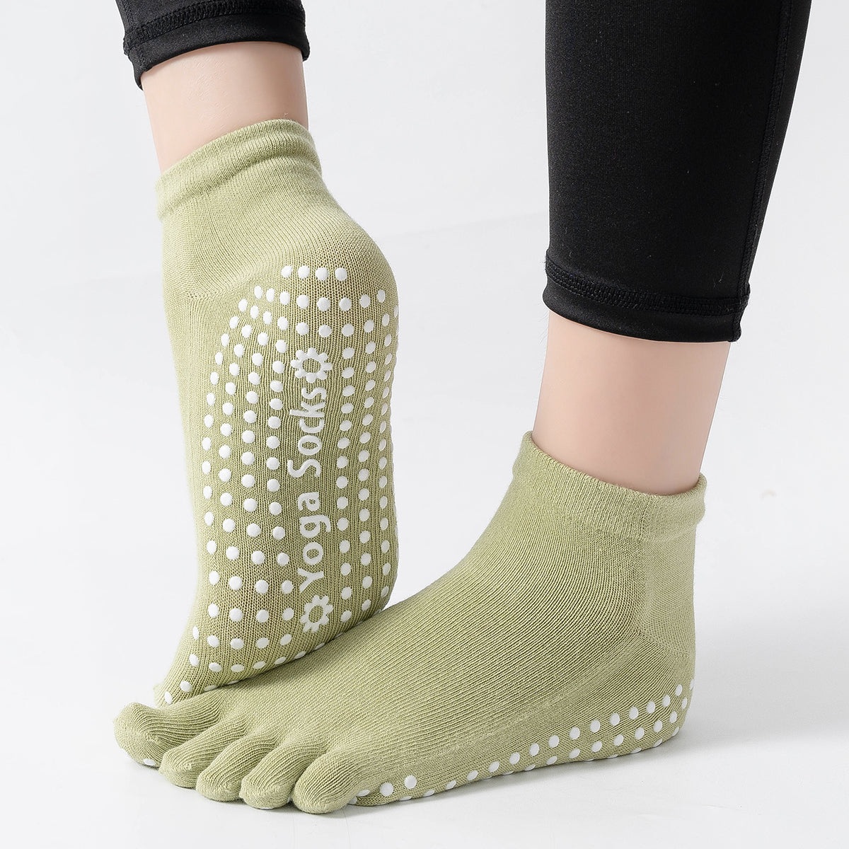 【Yoga Socks】G6绿色-女士五指瑜伽普拉提运动袜