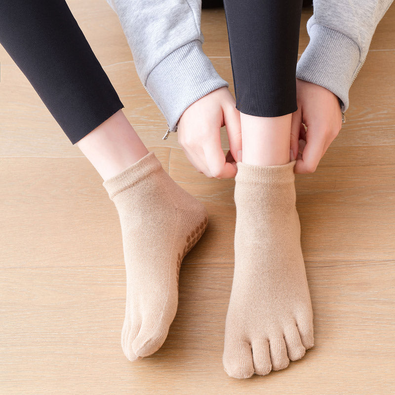 【Yoga Socks】G2米色-女士五指瑜伽普拉提运动袜