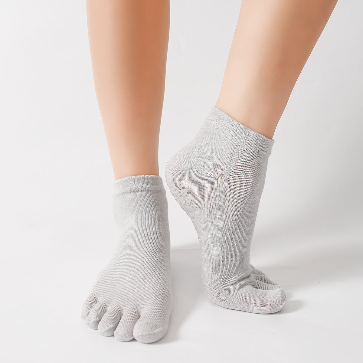 【Yoga Socks】G4浅灰-女士五指瑜伽普拉提运动袜