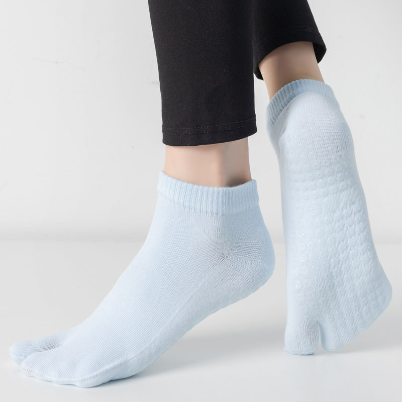 【Yoga Socks】X2浅蓝-女士二指瑜伽普拉提运动袜