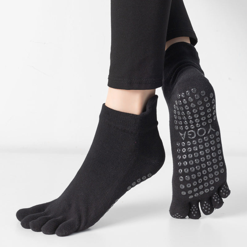 【Yoga Socks】G3黑色-女士五指瑜伽普拉提运动袜
