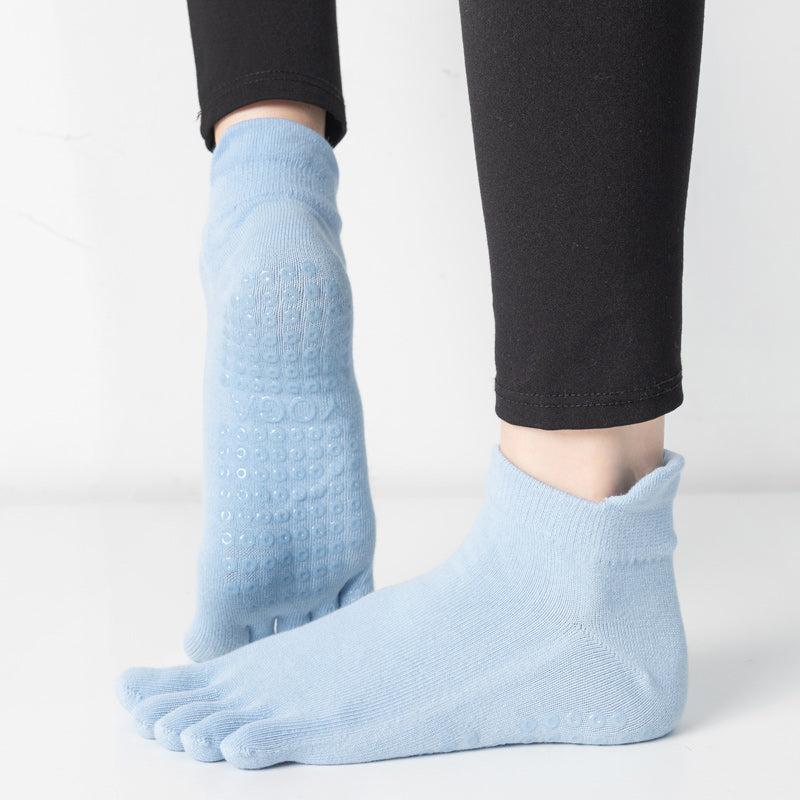【Yoga Socks】G3浅蓝-女士五指瑜伽普拉提运动袜