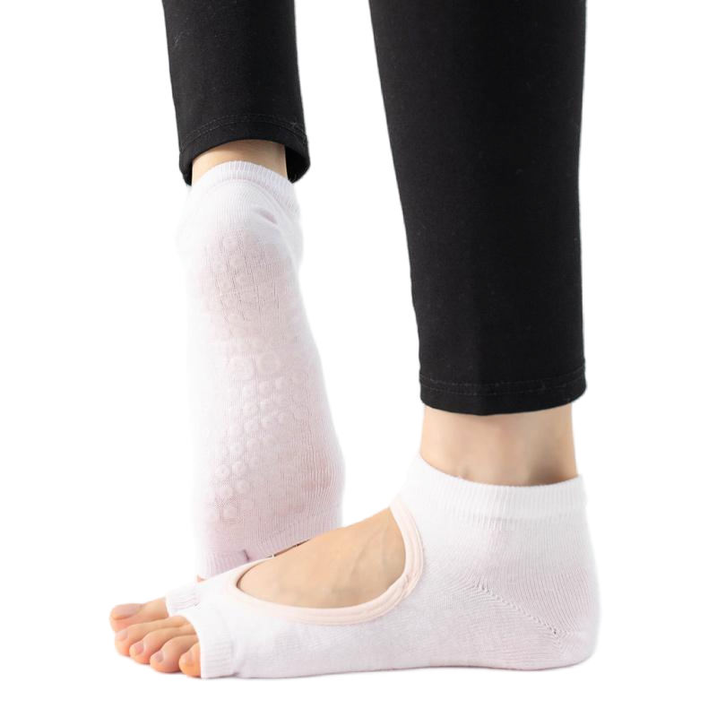 【Yoga Socks】J4浅粉-女士二指瑜伽普拉提运动袜