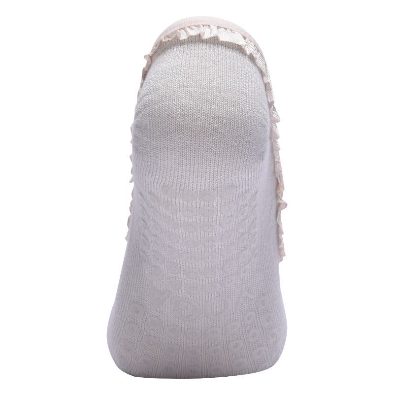 【Yoga Socks】W7浅灰-女士花边五指瑜伽普拉提运动袜