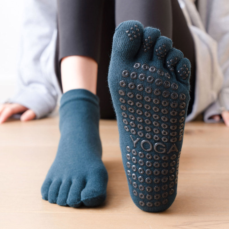 【Yoga Socks】G2墨绿-女士五指瑜伽普拉提运动袜