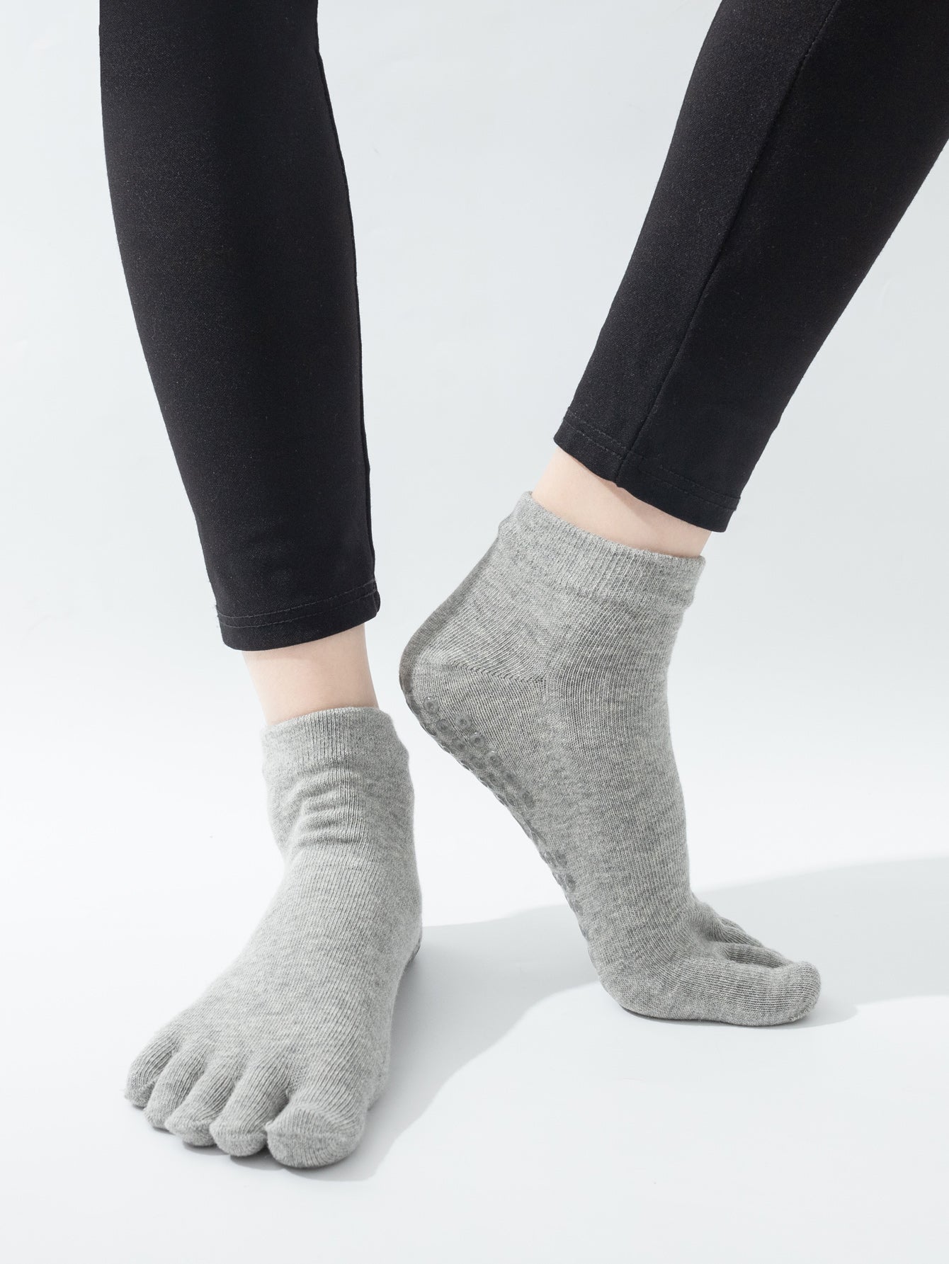 【Yoga Socks】G2浅麻灰-女士五指瑜伽普拉提运动袜