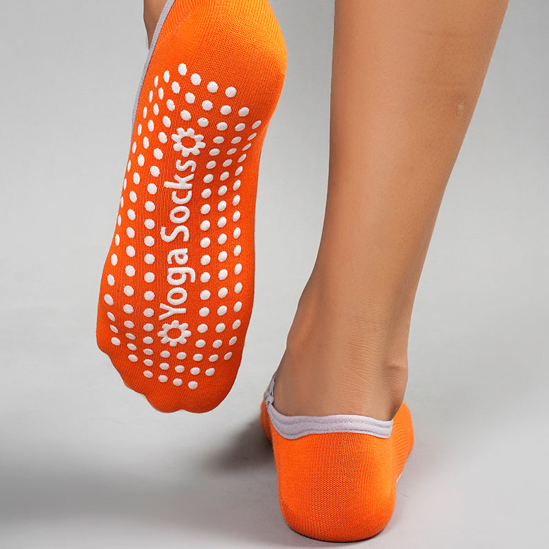 【Yoga Socks】H2爱马仕橙-女士圆头瑜伽普拉提运动袜