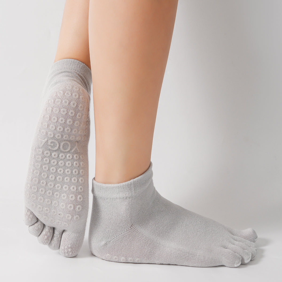 【Yoga Socks】G4浅灰-女士五指瑜伽普拉提运动袜