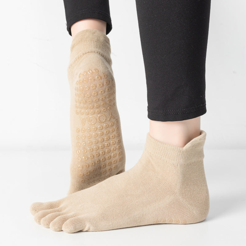 【Yoga Socks】G3米色-女士五指瑜伽普拉提运动袜