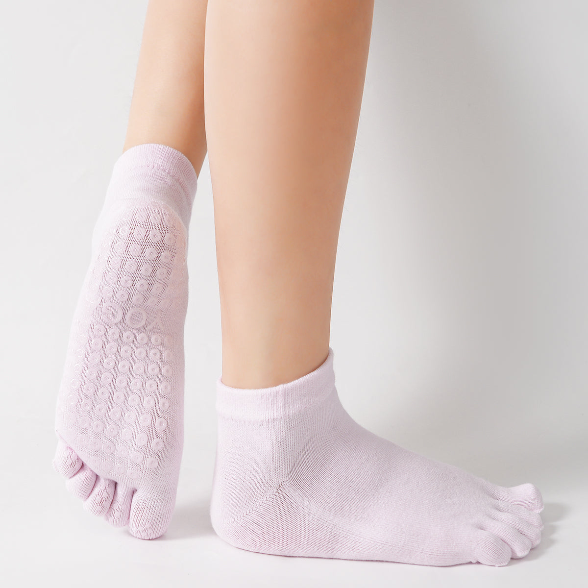 【Yoga Socks】G4浅粉-女士五指瑜伽普拉提运动袜
