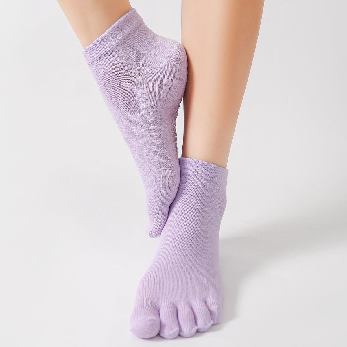 【Yoga Socks】G4浅紫-女士五指瑜伽普拉提运动袜