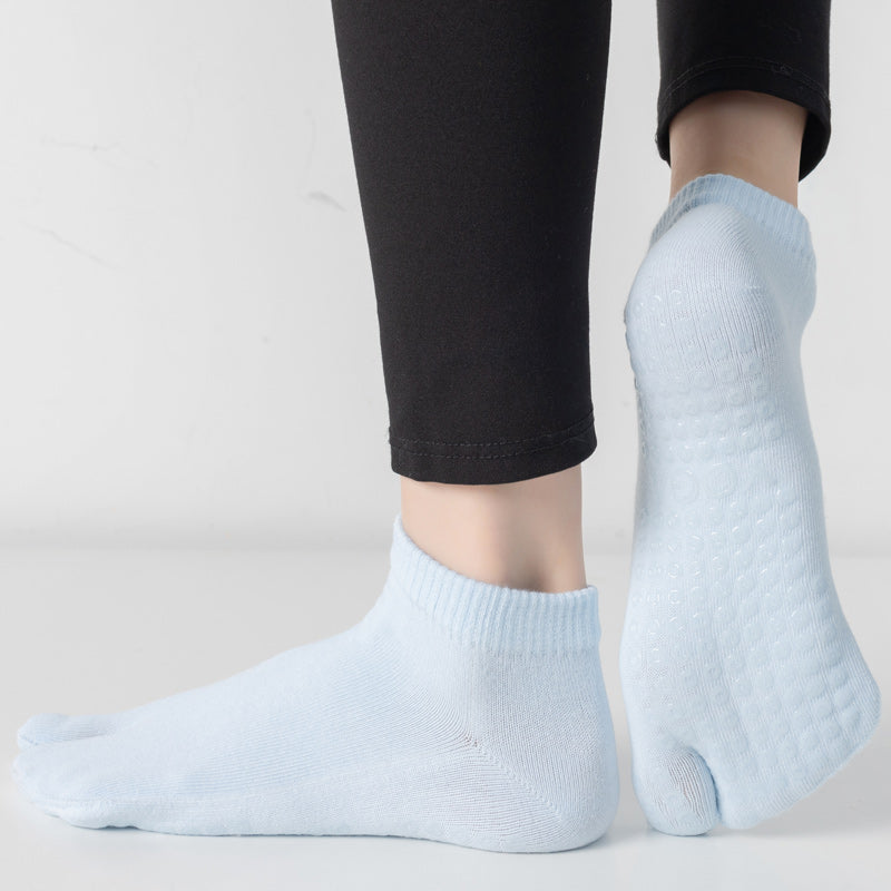 【Yoga Socks】X2浅蓝-女士二指瑜伽普拉提运动袜