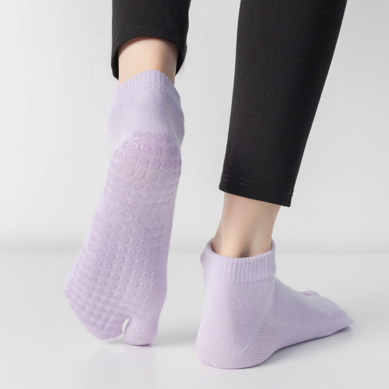 【Yoga Socks】X2浅紫-女士二指瑜伽普拉提运动袜