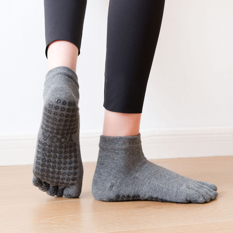 【Yoga Socks】G2深麻灰-女士五指瑜伽普拉提运动袜