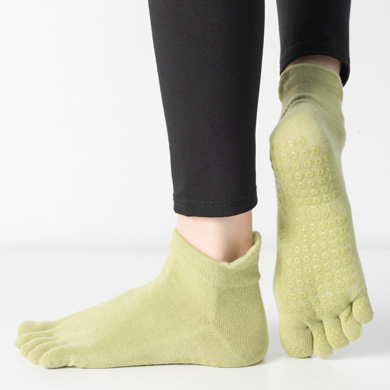 【Yoga Socks】G3绿色-女士五指瑜伽普拉提运动袜