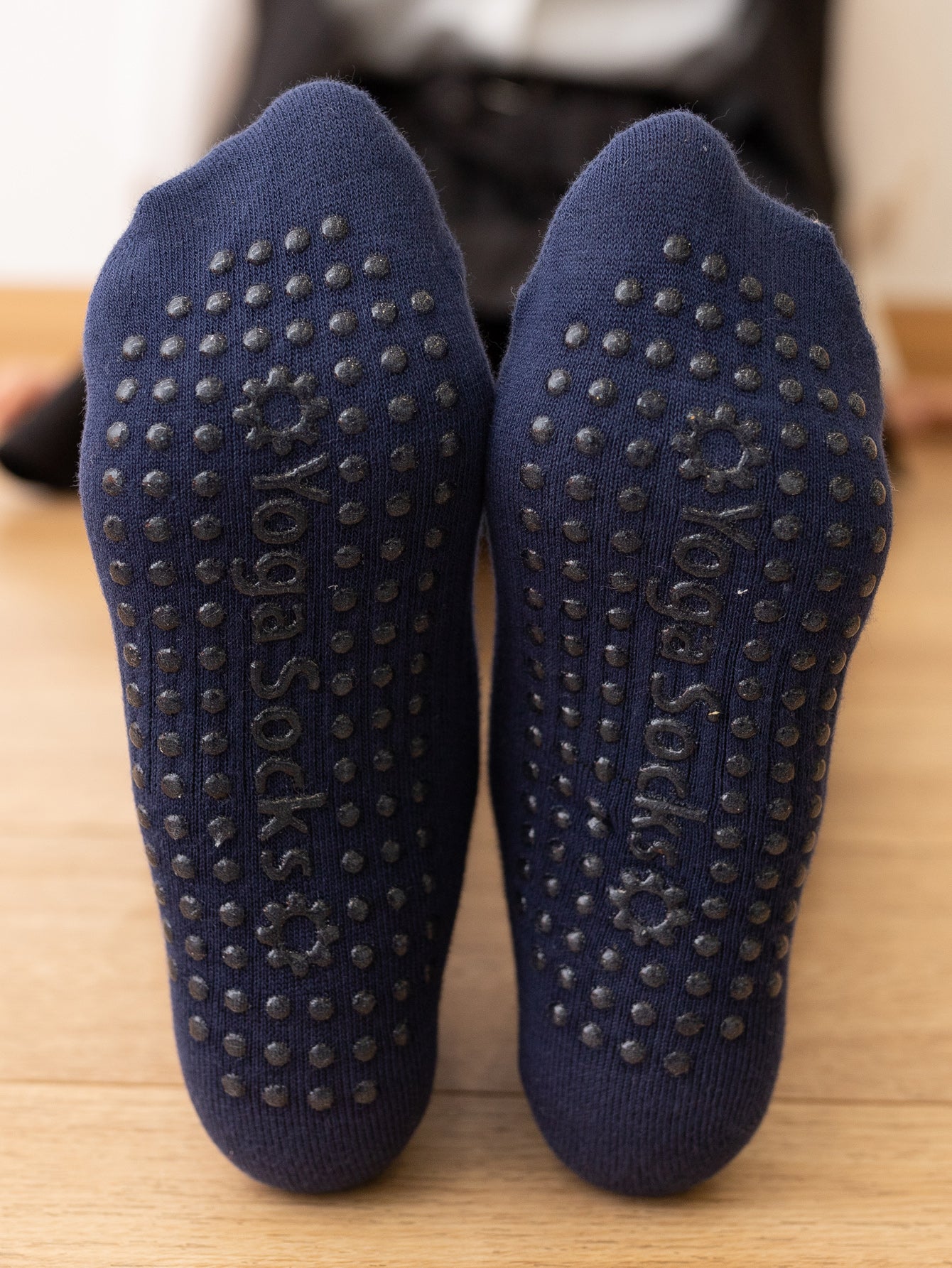 【Yoga Socks】Y1青蓝-女士撞色长筒圆头瑜伽普拉提运动袜