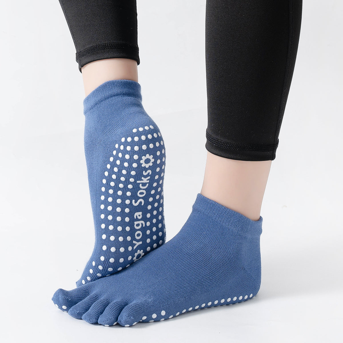 【Yoga Socks】G6深蓝-女士五指瑜伽普拉提运动袜