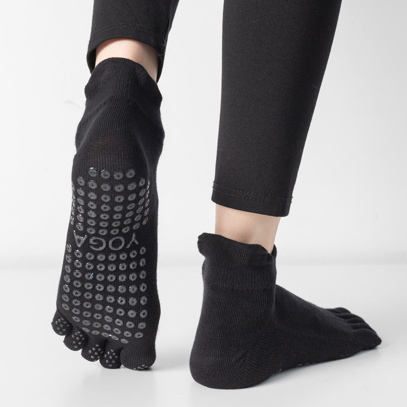 【Yoga Socks】G3黑色-女士五指瑜伽普拉提运动袜