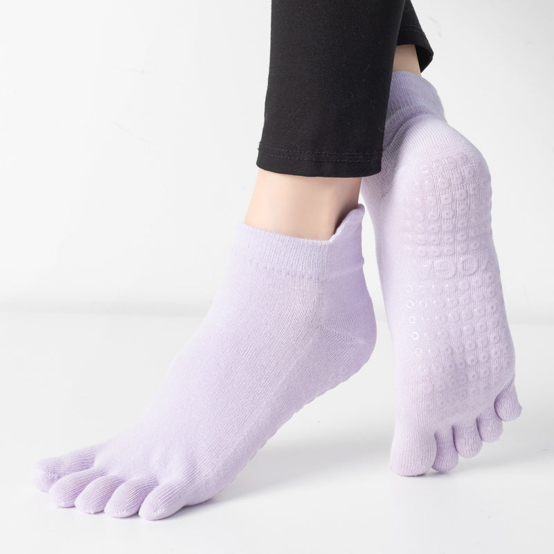 【Yoga Socks】G3浅紫-女士五指瑜伽普拉提运动袜