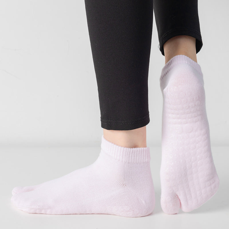 【Yoga Socks】X2浅粉-女士二指瑜伽普拉提运动袜