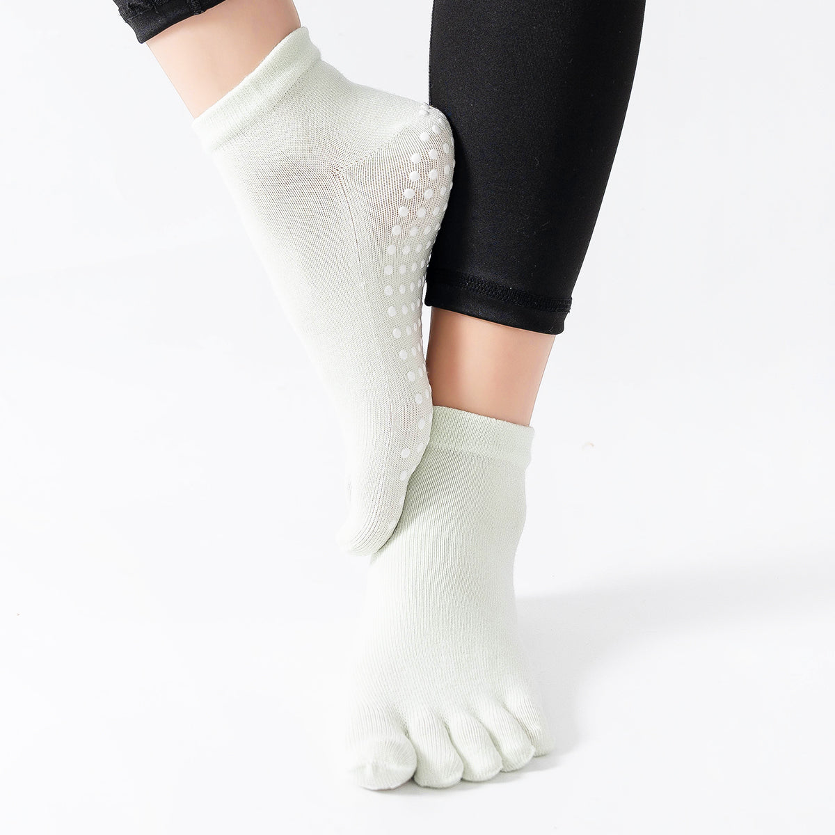 【Yoga Socks】G6碧绿-女士五指瑜伽普拉提运动袜