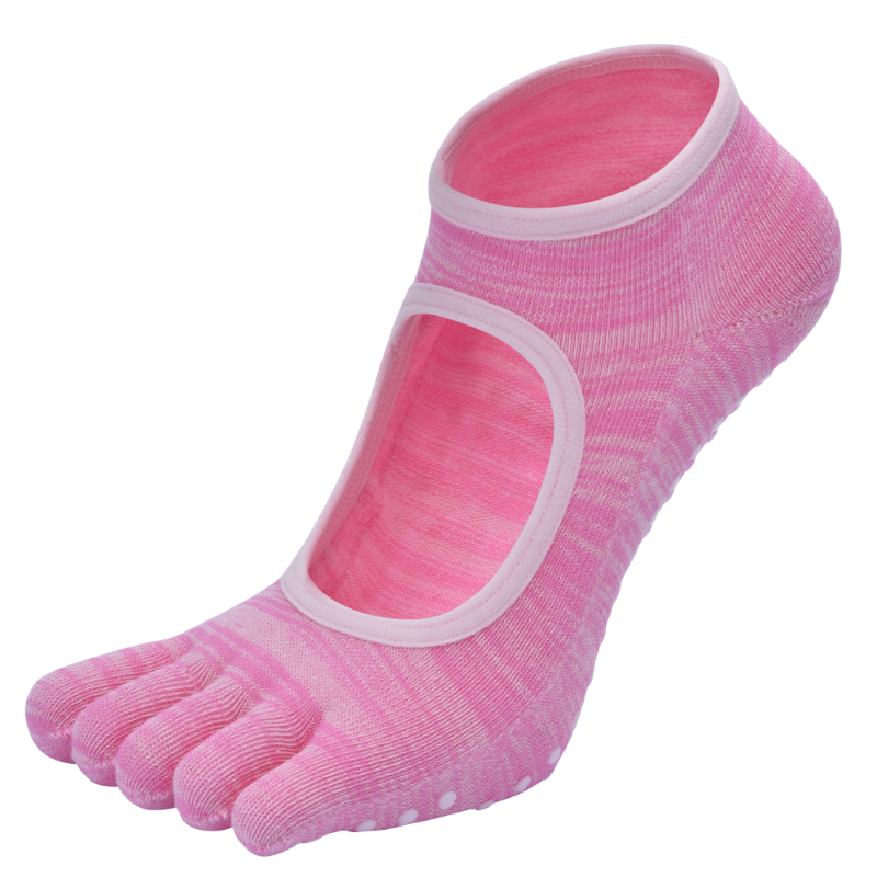 【Yoga Socks】V7粉色-女士段色瑜伽普拉提运动袜
