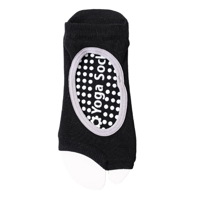 【Yoga Socks】J5黑色-女士二指瑜伽普拉提运动袜
