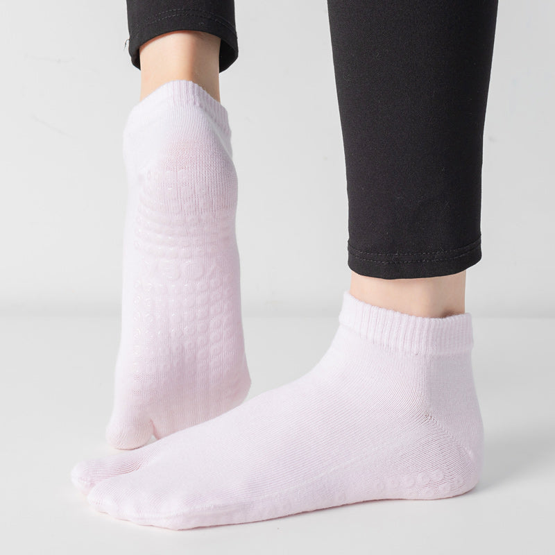 【Yoga Socks】X2浅粉-女士二指瑜伽普拉提运动袜