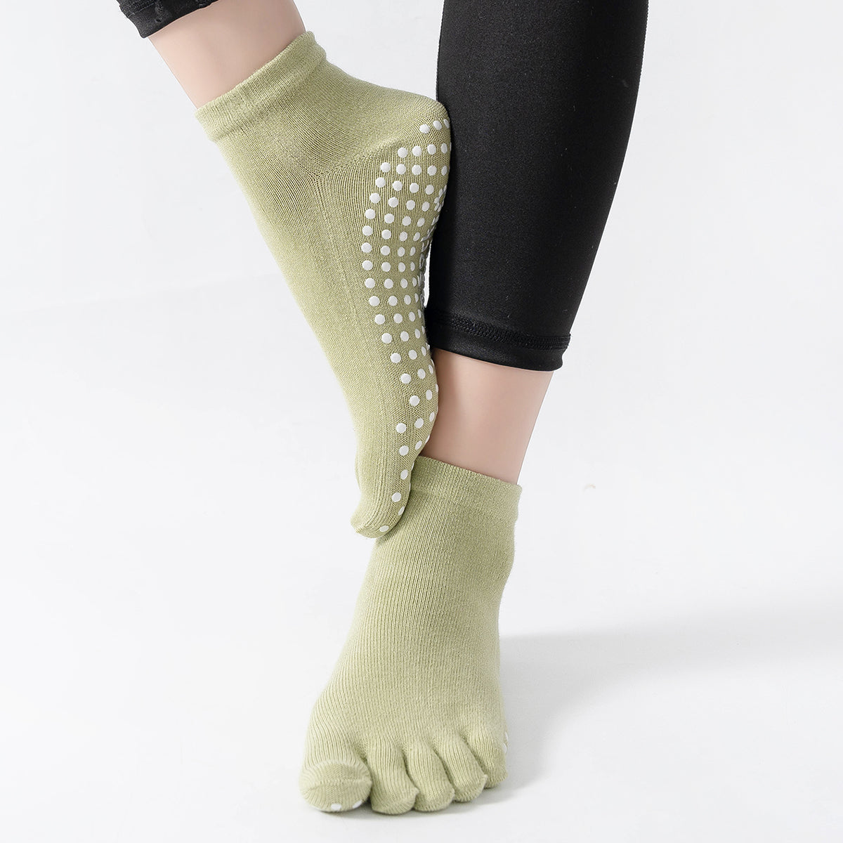 【Yoga Socks】G6绿色-女士五指瑜伽普拉提运动袜