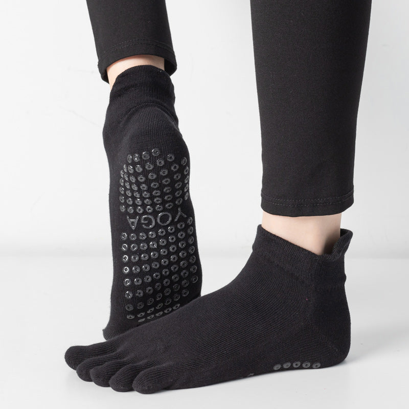 【Yoga Socks】G3黑色-女士五指瑜伽普拉提运动袜