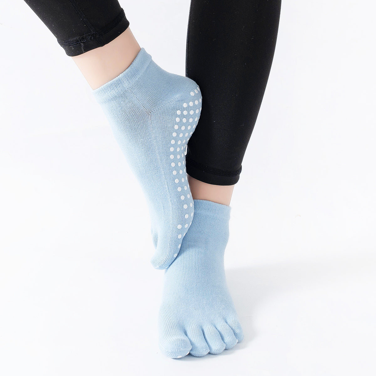 【Yoga Socks】G6浅蓝-女士五指瑜伽普拉提运动袜