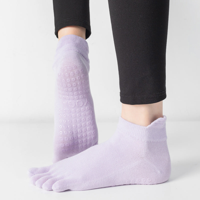 【Yoga Socks】G3浅紫-女士五指瑜伽普拉提运动袜