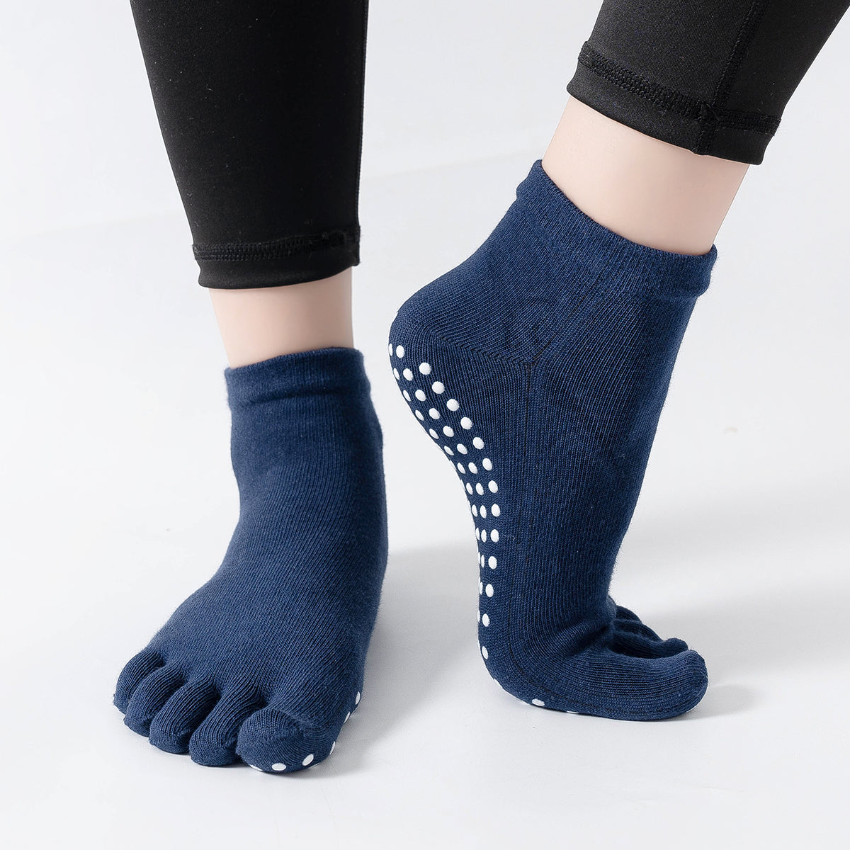 【Yoga Socks】G6藏青-女士五指瑜伽普拉提运动袜